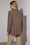 Women's Jacket Collar Long Sleeve Standard Fit Woven Plaid Pattern Blazer Coat Functional Stylish - 6