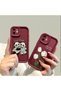 Samsung Galaxy A33 5g Compatible Flexible Silicone Protection Burgundy Color Panda Case - 7