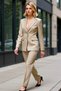 Women's Jacket Collar Long Sleeve Fitted Fit Plain Pattern Woven Functional Durable Quality Stylish