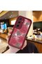 Samsung Galaxy A55 Compatible Rose Butterfly Patterned Burgundy Silicone Shockproof Case