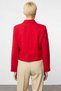 Women's Jacket Collar Long Sleeve Plain Pattern Oversized Mold Woven Functional Durable Quality Stylish - 5