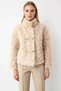 Women's Regular Fit Mock Neck Standard Sleeve Artificial Faux Fur Coat Functional Durable Quality Stylish - 4