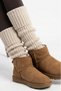 Natural Wool Leggings Corded Fabric Winter White Women's Knee Pads Thick Footless Yoga Over-The-Knee Socks - 2