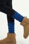 Natural Wool Leggings Corded Fabric Winter White Women's Knee Pads Thick Footless Yoga Over-The-Knee Socks - 2