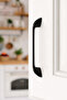 5-Piece Matte Black Handle 160 mm – Modern Furniture Cabinet Handle (Pack of 5) |   331/160/16