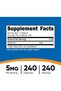 Melatonin 5mg Per Serving, 240 Capsules, Gluten-Free & GMO-Free - 2