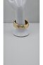 Stainless Steel Gold Color Textured Oval Cuff Bracelet - 5