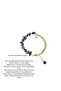 Natural Amethyst Stone Stainless Steel Bracelet |   Handmade Stylish Accessory - 4