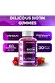 Biotin Gummies 10,000 mcg for Stronger Hair, Skin & Nails - 60 Vegan Gummies - Also Called - 3