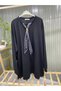 Women's Long Sleeve Casual Tunic with Scarf Accessory - 3