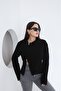Madanno Collar Zippered Sweater - 2