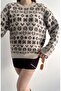 Wool Blend Effect Jacquard Knitwear Sweater - 3