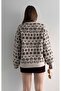 Wool Blend Effect Jacquard Knitwear Sweater - 5