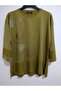 1st quality knitwear, shiny, three-quarter sleeve, relaxed fit, cotton sweater - 4
