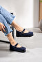 Ottawa Genuine Leather Cork Sole Orthopedic Women's High Eva Ballerinas - 5