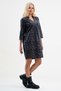 Velvet Leopard Print V-Neck Women's Dress with Pockets - 4
