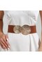 Gold Buckle Elastic Belt Women's Belt Dress Belt Shirt Belt Coat Belt
