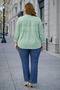 Front Layered Patterned Collar Blouse - 2