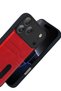 Sptrns Apple iPhone 17 Pro Max Leather Case with Sara Business Card (155345) - Red - 3