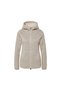 Women's Knitted Fleece Jacket, Hooded , Cream - 4