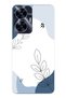 Realme C55 Compatible Blue Tranquility Shapes and Botanical Lines Printed Silicone Case