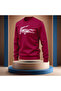 Crew Neck Crocodile Printed Stretch Fabric Men's Sweatshirt