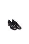 Black Genuine Leather Mary Jane Style Block Heels Casual Shoes Retro