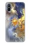 حافظة سيليكون متوافقة مع هاتف Redmi 9A بتصميم 777 Sun and Cloud Design مطبوع