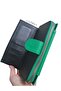 Women's Green Multi-Pocket Ankle Strap Soft Textured Faux Leather Snap Closure Large Coin Purse - 2
