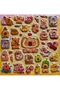 Capybara Embossed Sticker Set - 2 Sheets 70 Pieces Size 20*20 +3 Years and Above - 4
