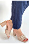 Erew Beige Skin Heeled Slippers - 3