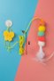 Elastic Self-Adhesive Colorful Cat Play Fishing Rod Cat Toy Adhesive Fishing Rod - 7