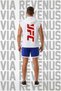 Ufc Printed Hooded Sleeveless Sports T-Shirt and Piped Sports Shorts Set Gym & Fitness Combo