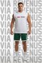 Ufc Printed Hooded Sleeveless Sports T-Shirt and Piped Sports Shorts Set Gym & Fitness Combo - 2
