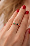 Handmade Pure Copper Bracelet and Ring Set |   Green Peridot & Garnet Natural Gemstone - 2