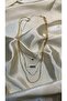 Gold 3 Row Set Star Necklace - 6