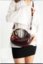 Women's Hand and Shoulder Bag Burgundy with Cherry Charm Gift - 2