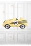 Yellow Retro Model Racing Car Foil Balloon - Bohemian Yellow Racing Car Foil Balloon - 2