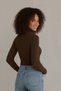 Unisex Ribbed Knit Stretch Fabric Cotton Body Turtleneck Slimfit High Neck Sweater - 3