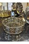 Square Crystal Glass Ashtray Smoked