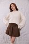 Women's High Waist Pleated Mini Skirt