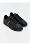Men's Black Lace-Up Sneakers