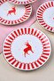 Tabak Evi Porcelain Gold Gilded Deer Cake Plate 20.50cm Set of 6 - 3