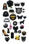 Black Dark Aesthetic Sticker Set 22X30 cm – Decorative Stickers with Gothic, Panther, Rose & Cool Figures - 2