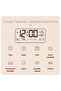8001-EN Digital Clock LED Brightness Adjustable Temperature Humidity Displaying Alarm Clock Dual... - 6