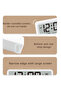 8001-EN Digital Clock LED Brightness Adjustable Temperature Humidity Displaying Alarm Clock Dual... - 3