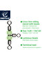 Size3X4 28mm 35kg DNDYUJU 10PCS Solid Ring Fishing Tackle Accessory equipment Fishing Rolling Trip