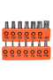 14pcs/Set 25mm Alloy Steel Torx Screwdriver Bits With Hole T5-T40 1/4 Inch Hex Shank Electric Scr... - 8