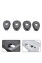 4PCS Motorcycle Turn Signals Indicator Adapter Spacers for Yamaha MT01 MT25 MT03 MT07 MT09 R1 R6 ...