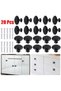 20Pcs Round Door Knobs Cabinet Handles Cupboard Drawer Kitchen Bathroom Fashion Furniture Hardwa... - 8